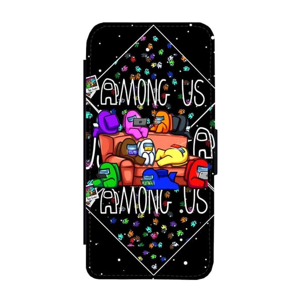 Spill Among Us Samsung Galaxy S9, flipdeksel med unikt motiv, mobiletui med stativfunksjon