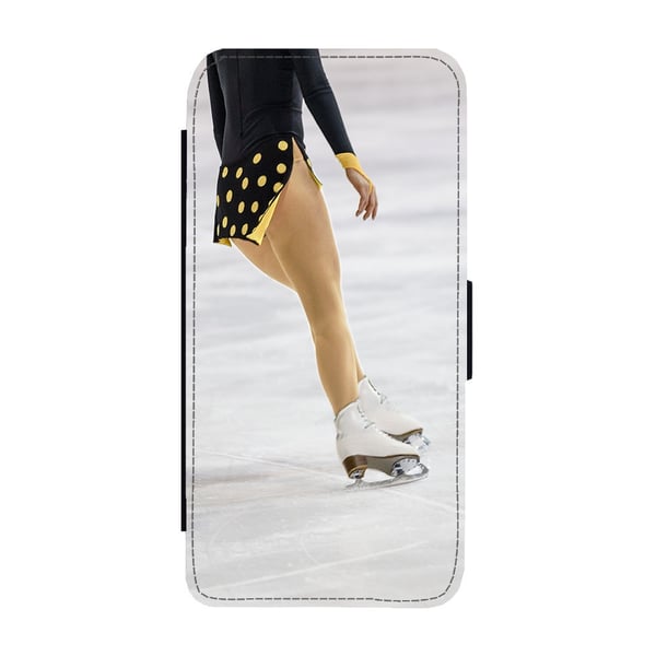 Til Samsung Galaxy S9: Figure Skating, flipdeksel med unikt motiv, mobiletui med stativfunksjon