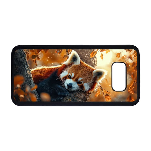 Til Samsung Galaxy S8+:  Dyr Rød Panda, mobilcover med unikt motiv, beskyttende cover