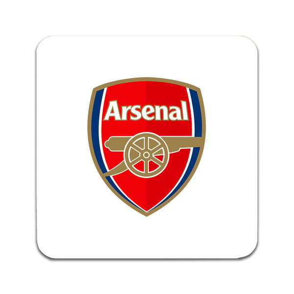 Glassunderlag (2-pakning): Arsenal, stilrene underlag med unike og livlige motiver
