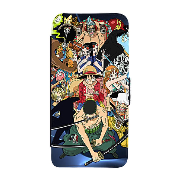 Til Samsung Galaxy S8: One Piece, flipdeksel med unikt motiv, mobiletui med stativfunksjon
