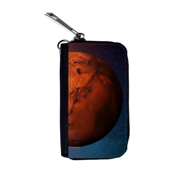 Bilnyckelfodral: Planeten Mars, skyddande fodral med livfull och unikt design