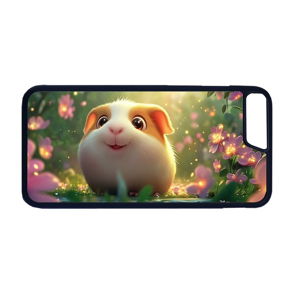Til iPhone 7 Plus / 8 Plus: Søt Tegnet Marsvin, mobildeksel med unikt motiv, beskyttende cover