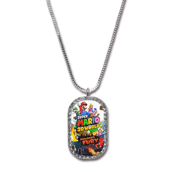 Halskjede: Super Mario 3D World Bowser Fury, vakkert smykke med unikt motiv Halskjede: Super Mario 3D World Bowser Fury, vakkert smykke med unikt motiv