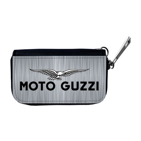 Bilnøkkeldeksel: Moto Guzzi Svart Logo, beskyttende etui med unikt motiv