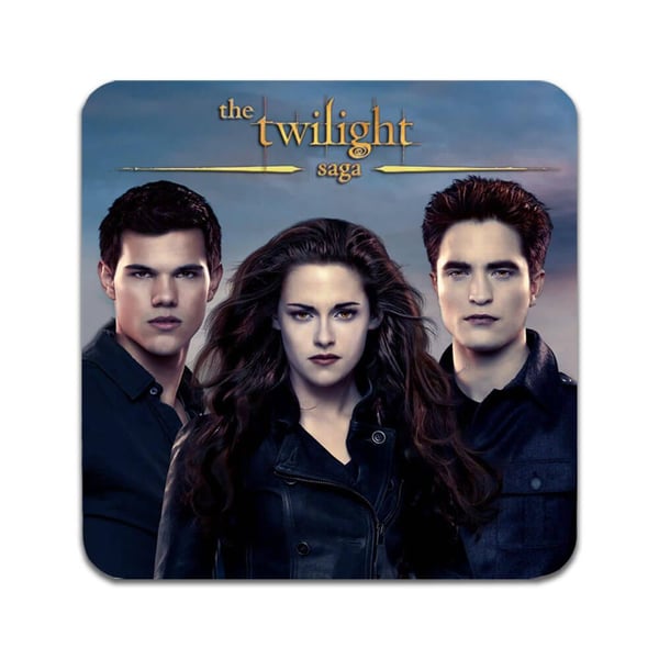 Lasinaluset (2 kpl): The Twilight Saga, tyylikkäät aluset uniikeilla ja eloisilla kuvioilla