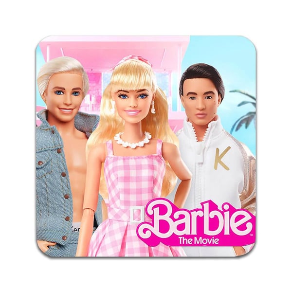 Glassunderlag (2-pakning): Barbie 2023, stilrene underlag med unike og livlige motiver