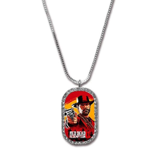 Halskjede: Spill Red Dead Redemption 2, vakkert smykke med unikt motiv Halskjede: Spill Red Dead Redemption 2, vakkert smykke med unikt motiv