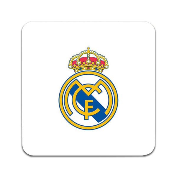 Lasinaluset (2 kpl): Real Madrid, tyylikkäät aluset uniikeilla ja eloisilla kuvioilla