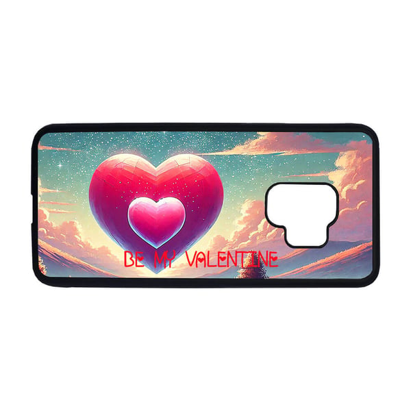 Til Samsung Galaxy S9+: Be My Valentine, mobildeksel med unikt motiv, beskyttende cover