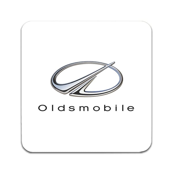 Lasinaluset (2 kpl): Oldsmobile, tyylikkäät aluset uniikeilla ja eloisilla kuvioilla