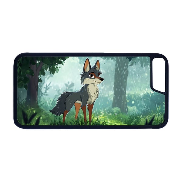 Til iPhone 7 Plus / 8 Plus: Tegneserie Ulv, mobildeksel med unikt motiv, beskyttende cover