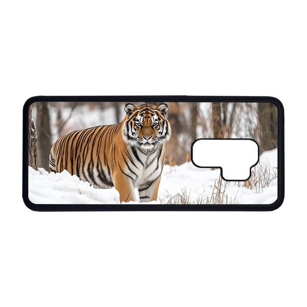 Til Samsung Galaxy S9+: Ville Dyr Tiger, mobildeksel med unikt motiv, beskyttende cover