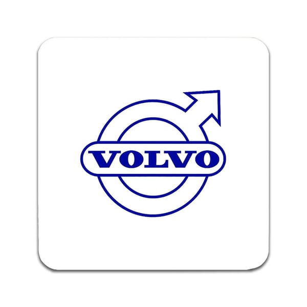 Lasinaluset (2 kpl): Volvo, tyylikkäät aluset uniikeilla ja eloisilla kuvioilla