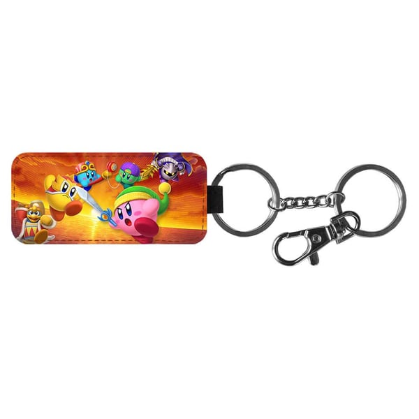 Nyckelring: Kirby Fighters 2, stilrent hängsmycke med livfull och unikt design