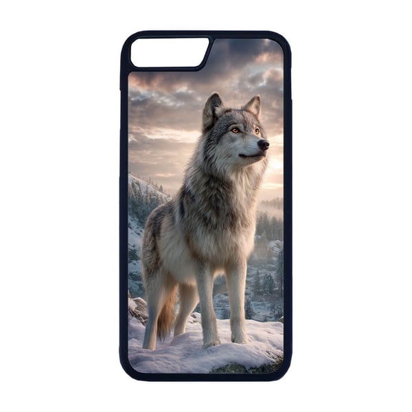 Til iPhone 7 Plus / 8 Plus: Villdyr Ulv, mobildeksel med unikt motiv, beskyttende cover