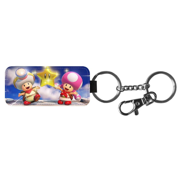 Avaimenperä: Super Mario Toad & Toadette, tyylikäs riipus, jossa on eloisa ja uniikki kuvio