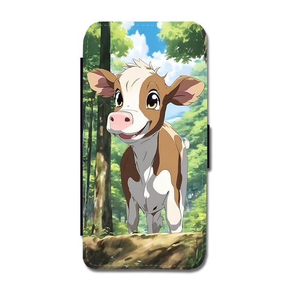 Til Samsung Galaxy S8+: Barn Tegneserie Ku, flipdeksel med unikt motiv, mobiletui med stativfunksjon