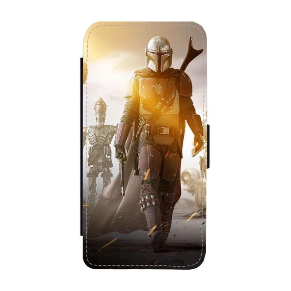 Til Samsung Galaxy S9: The Mandalorian, flip-cover med unikt motiv, mobilcover med standerfunktion