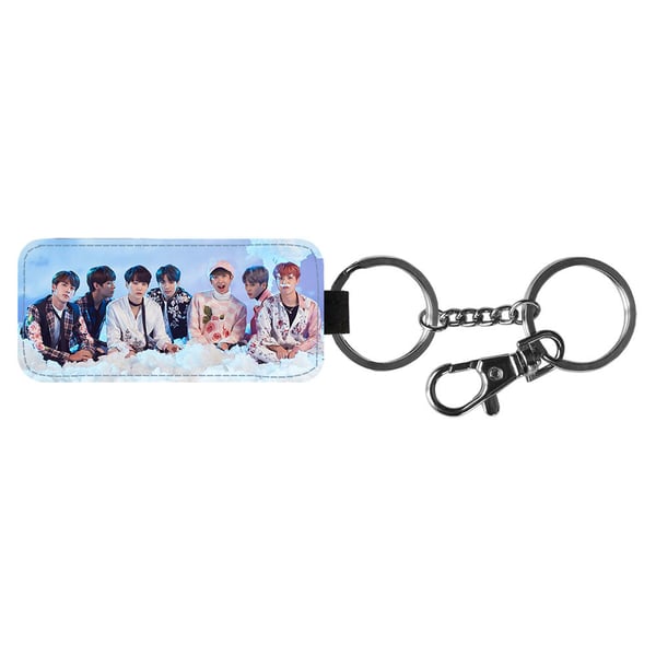 Nyckelring: BTS Bangtan Boys 2017, stilrent hängsmycke med livfull och unikt design