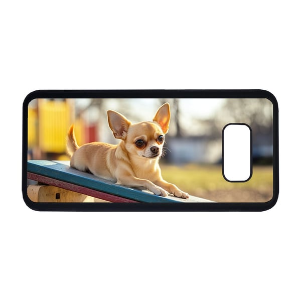 Til Samsung Galaxy S8+: Hunde Chihuahua, mobildeksel med unikt motiv, beskyttende cover