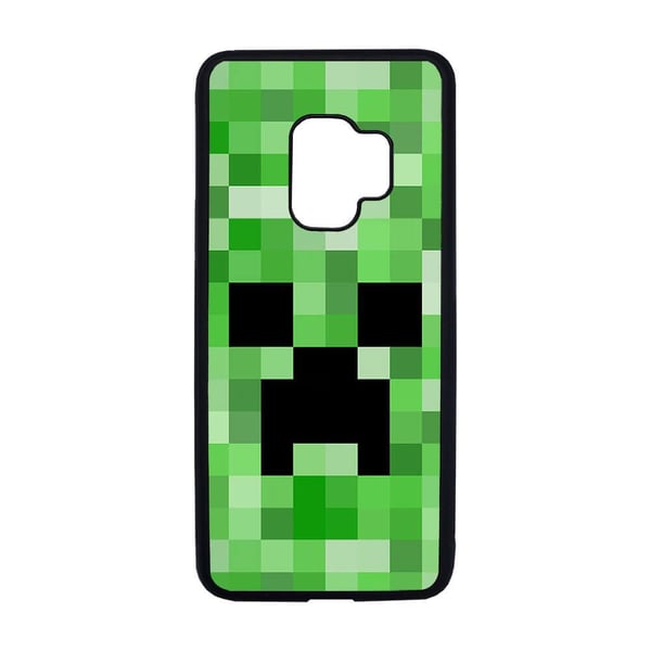 Til Samsung Galaxy S9: Minecraft Creeper, mobildeksel med unikt motiv, beskyttende cover