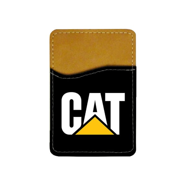 Selvklæbende kortholder til mobil (Universel): Caterpillar, kortlomme med levende og unikt design til telefonen