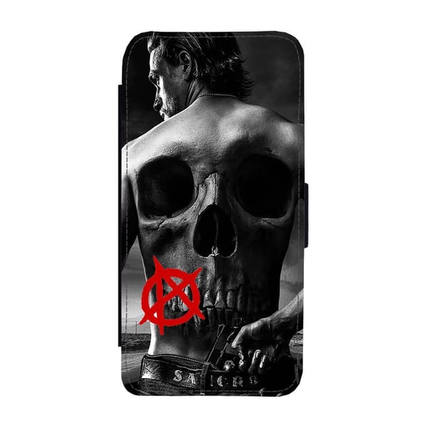 Til Samsung Galaxy S8+: Sons of Anarchy, flipdeksel med unikt motiv, mobiletui med stativfunksjon