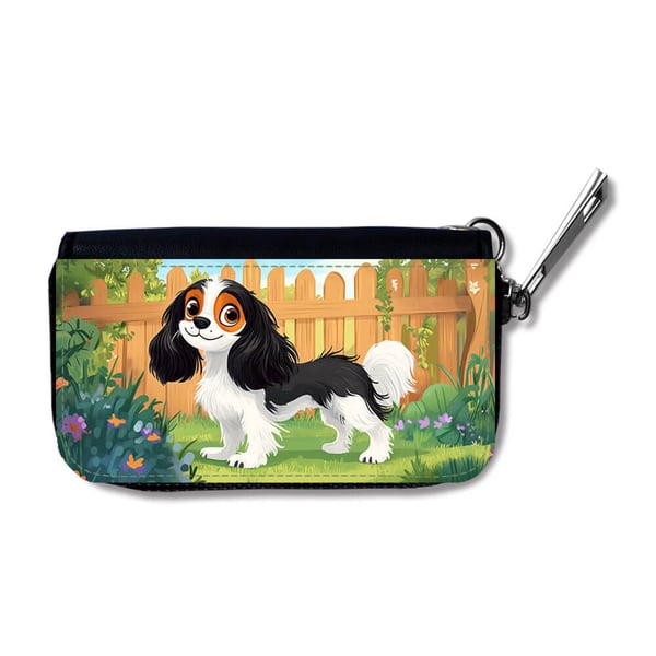 Auton avainkotelo: Lasten söpö sarjakuva Cavalier King Charles Spaniel Koira, suojaava kotelo eloisalla ja uniikilla kuviolla