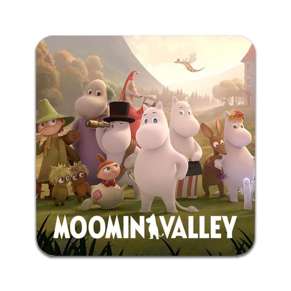 Lasinaluset (2 kpl): Moomins, tyylikkäät aluset uniikeilla ja eloisilla kuvioilla