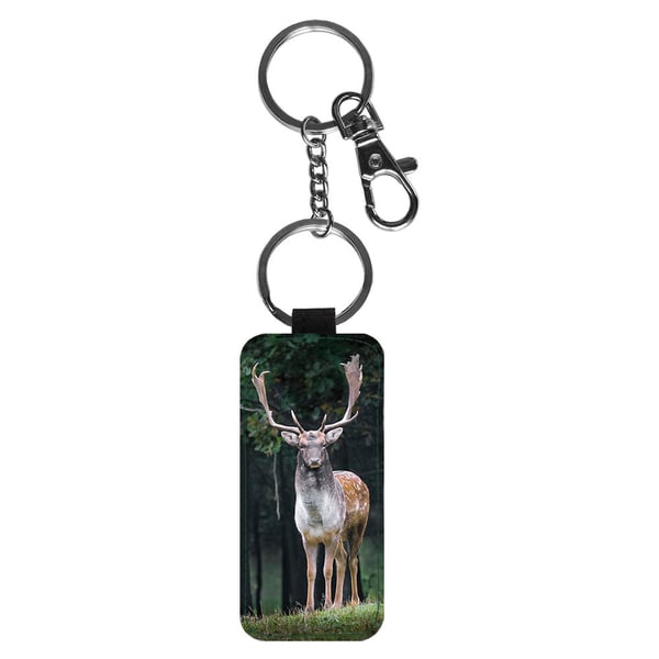 Avaimenperä: Deer -WIld Animal Deer, tyylikäs riipus, jossa on eloisa ja uniikki kuvio