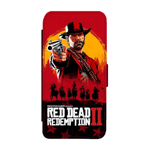Til Samsung Galaxy S8: Red Dead Redemption, flip-cover med unikt motiv, mobilcover med standerfunktion