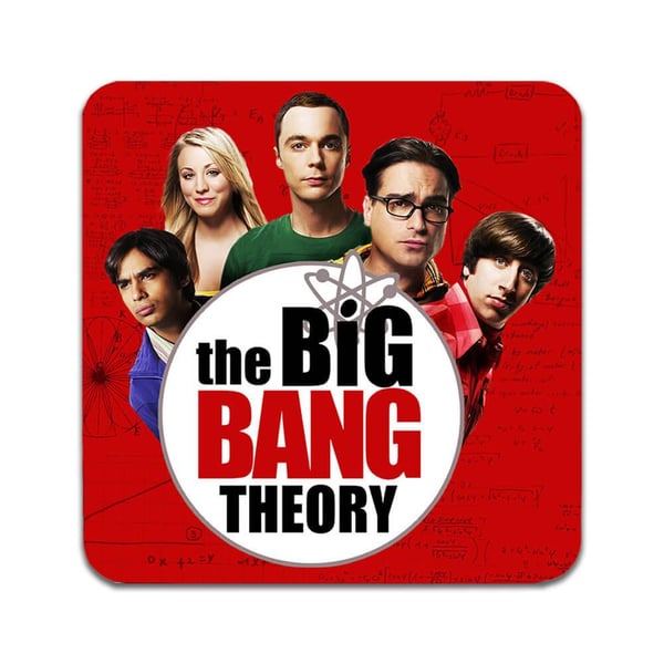 Lasinaluset (2 kpl): The Big Bang Theory, tyylikkäät aluset uniikeilla ja eloisilla kuvioilla