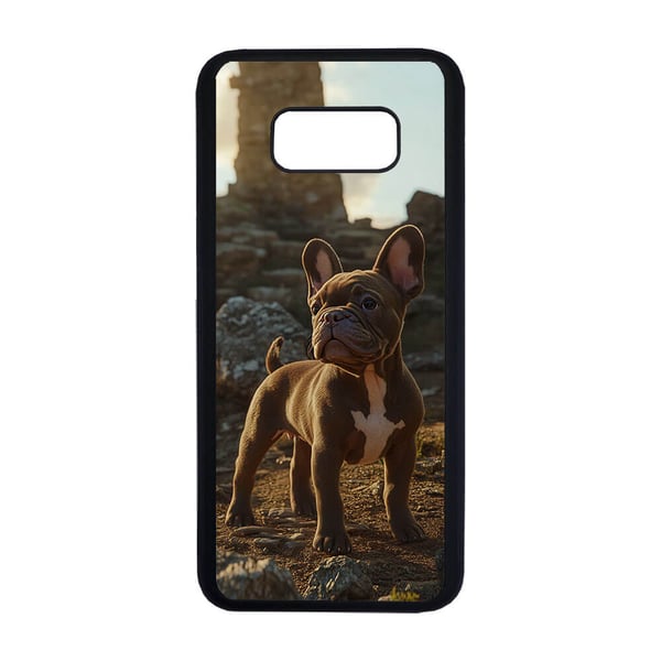 Til Samsung Galaxy S8+: Hund Fransk Bulldog, mobildeksel med unikt motiv, beskyttende cover