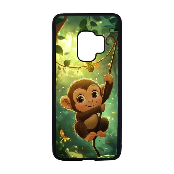 Til Samsung Galaxy S9: Søt Tegneserie Ape For Barn, mobildeksel med unikt motiv, beskyttende cover