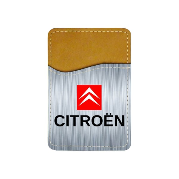 Selvklebende kortholder til mobil (Universell): Citroen, kortlomme med levende og unikt design til telefonen