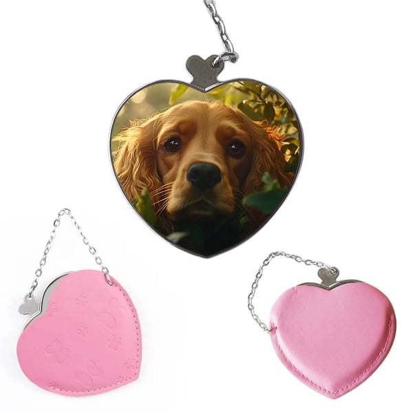 Kompakt sminkespeil: Hund Engelsk Cocker Spaniel, lommespeil med levende og unikt design