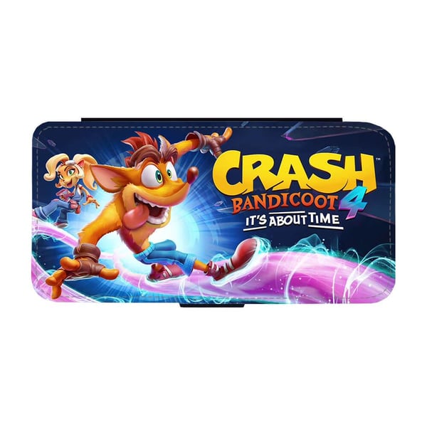 Til Samsung Galaxy S8: Crash Bandicoot 4, flipdeksel med unikt motiv, mobiletui med stativfunksjon