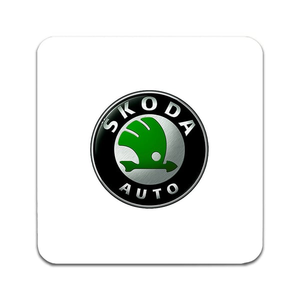 Lasinaluset (2 kpl): Skoda, tyylikkäät aluset uniikeilla ja eloisilla kuvioilla
