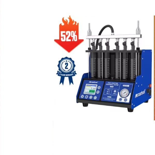 GDI Polttoaineen Ruiskutustesteri, AC 110/220V Virtalähde, 2000ml Säiliön Kapasiteetti, 70W Ultraäänipuhdistusteho, 0-7500 r/min RPM-alue, 40kHz Puhdistustaajuus
