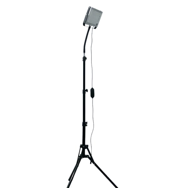 Solariumlampe, justerbart stativ 60–180 cm, blåt lys, 5 lysstyrkeniveauer, 50 W, sæt med 1 stk.