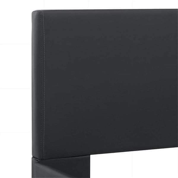 vidaXL sengestel med LED 120x200 cm kunstlæder sort change1