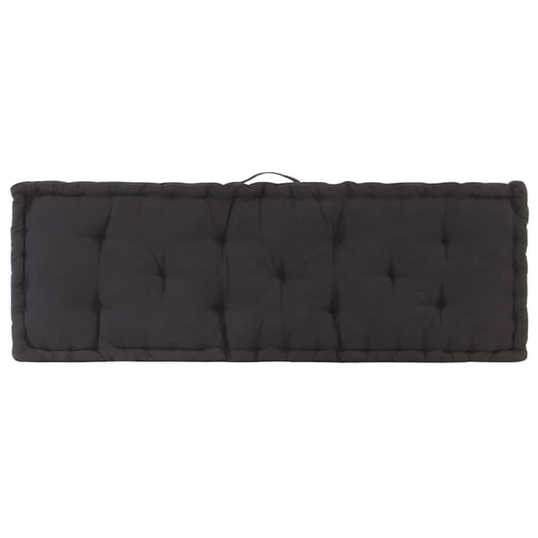 vidaXL hynde til pallesofa 120x40x7 cm sort
