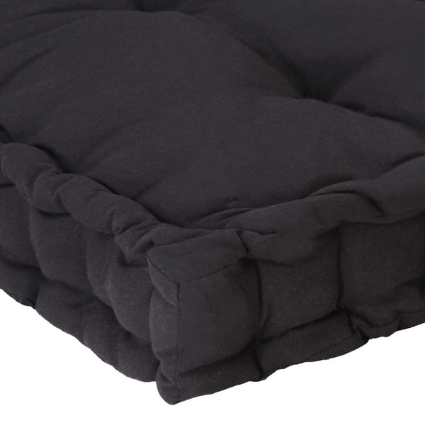 vidaXL hynde til pallesofa 120x40x7 cm sort