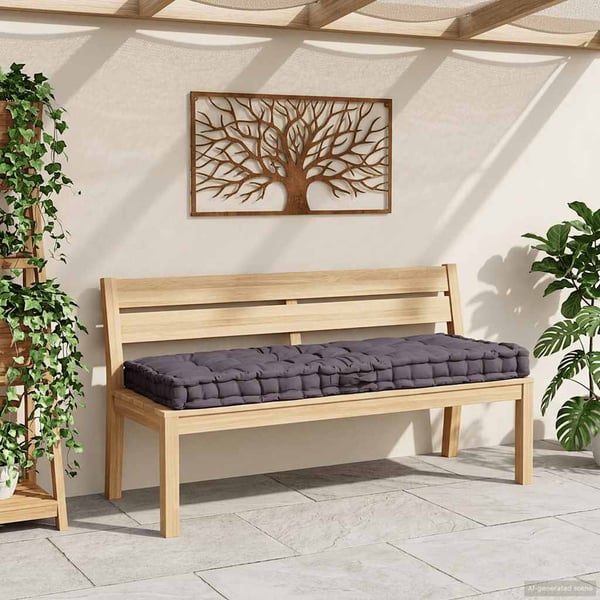 vidaXL hynde til pallesofa 120x80x10 cm antracitgrå