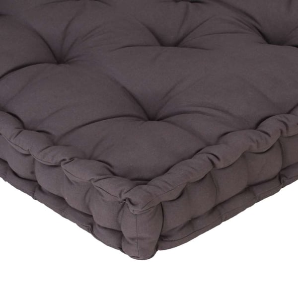 vidaXL hynde til pallesofa 120x80x10 cm antracitgrå