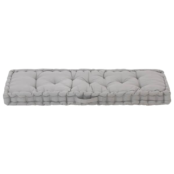 vidaXL hynde til pallesofa 120x40x7 cm bomuld grå