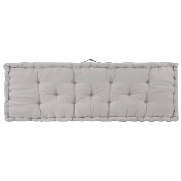 vidaXL hynde til pallesofa 120x40x7 cm bomuld grå