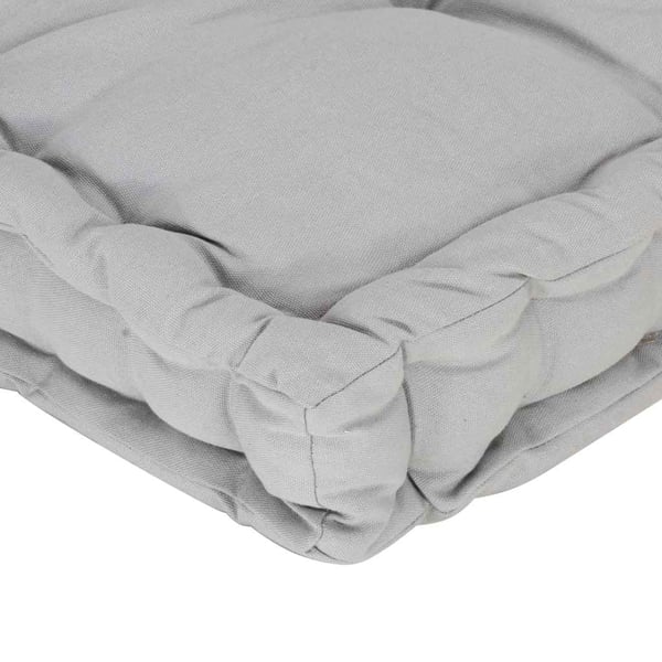 vidaXL hynde til pallesofa 120x40x7 cm bomuld grå