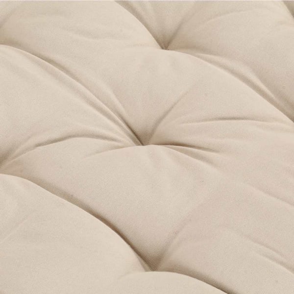 vidaXL hynde til pallesofa 120x80x10 cm bomuld beige